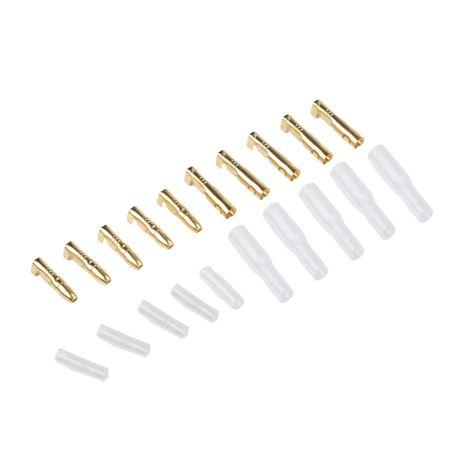 120PCS Brass Male Female Wire Terminal Connectors for Motorcycle Car Boats with Plastic Storage Box and Covers
