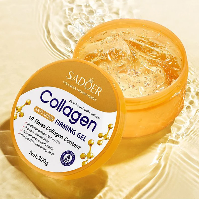 SADOER Collagen Facial Cream Face Moisturizing Gel Repair Brightening Firming Facial Creams Beauty Skin Care Products for Face