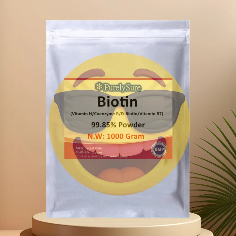 Precio al por mayor de fábrica 50g-1000g BIOTIN POWDER, CA 58-85-5, previene el cabello blanco y la caída del cabello Sheng Wu Su,