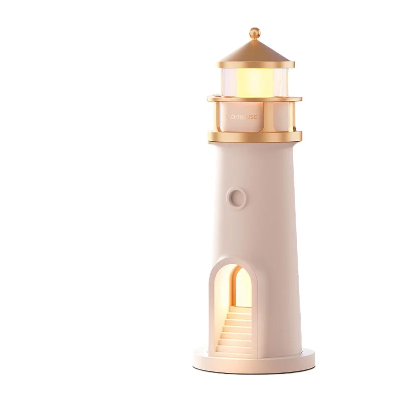 Moonlight Lighthouse Projection Ambient Night Light Family Party Desk 3d Light Emitting Diode Desk Lamp