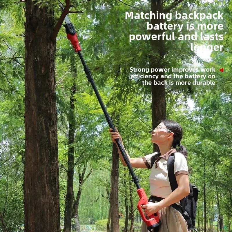 Lithium battery brushless high branch saw telescopic rod rechargeable electric high branch shears garden trimming branches