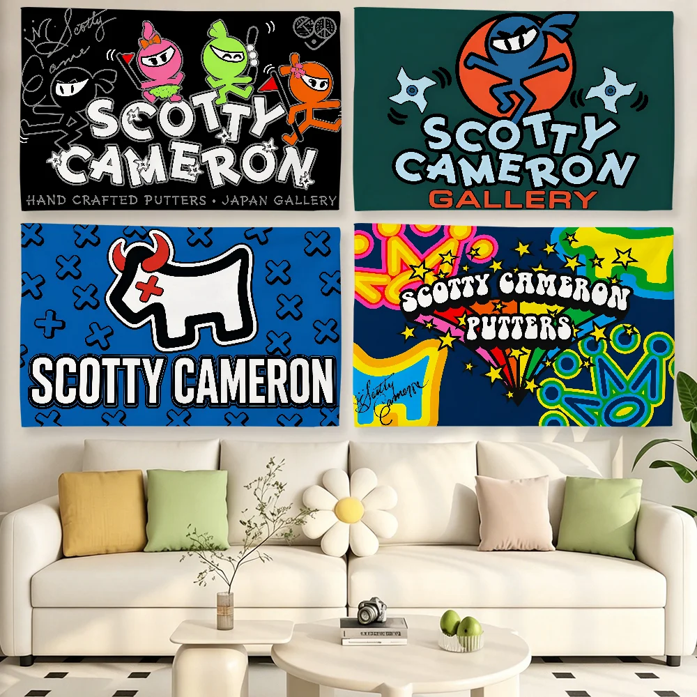 Fashion flag For Living Room Home Dorm Decor Wall Outdoor Camping Party S-Scotty Logo Cameron-N Banner Gifts