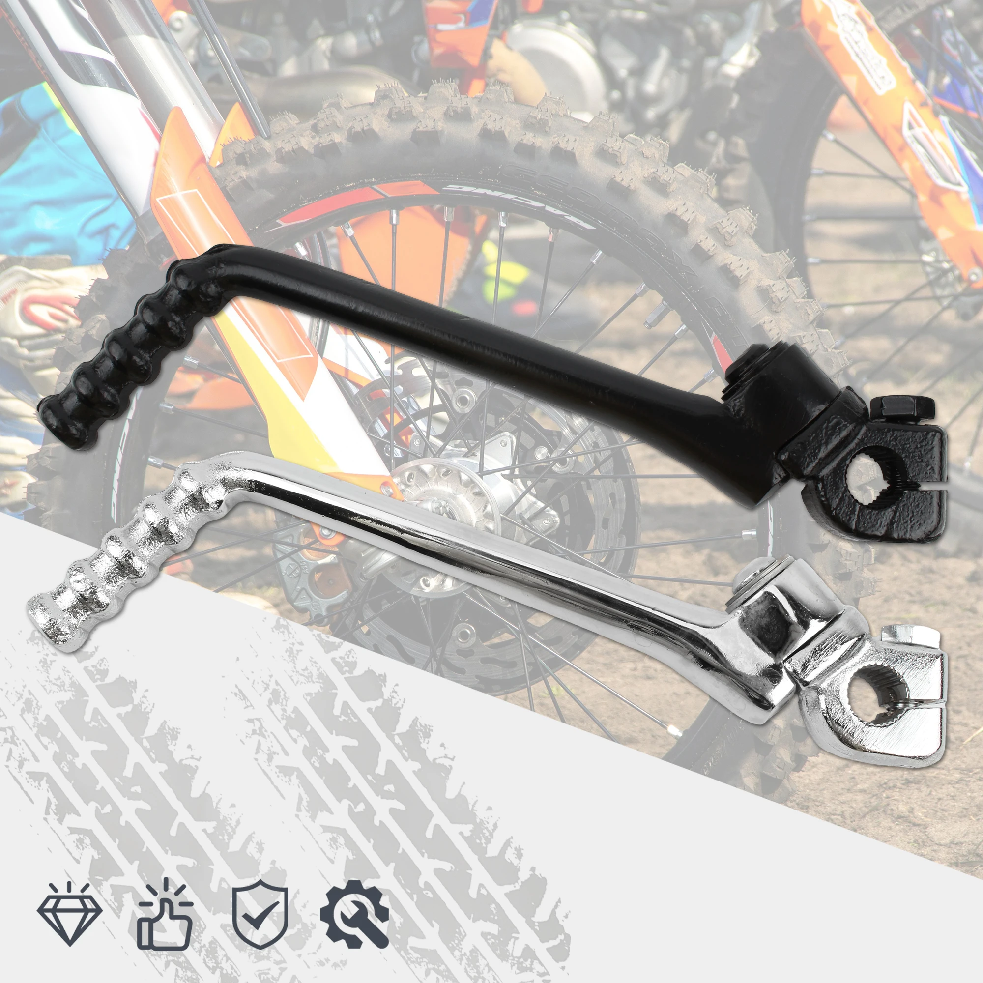 13 مللي متر 16 مللي متر دراجة نارية ركلة بداية كاتب رافعة الألومنيوم ل KAYO SSR SDG BSE 50cc-160cc حفرة الترابية دراجة موتوكروس استبدال أجزاء #2