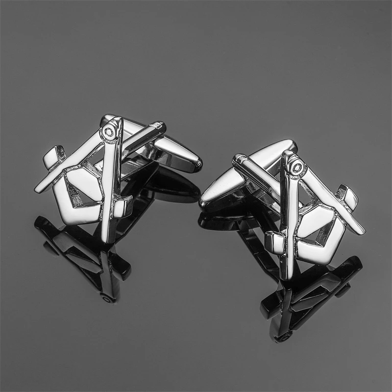 High quality Freemason cufflinks fashionable French shirt high-quality brass material design men's cufflinks