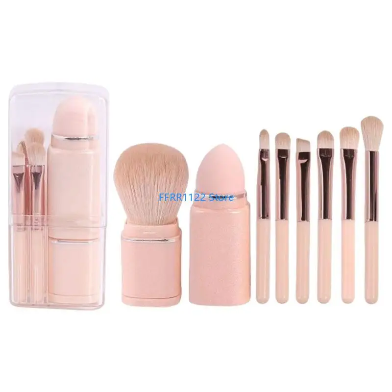 Y1uf essentiële oogborstelset cosmetische borstels ontworpen voor reizen gemak