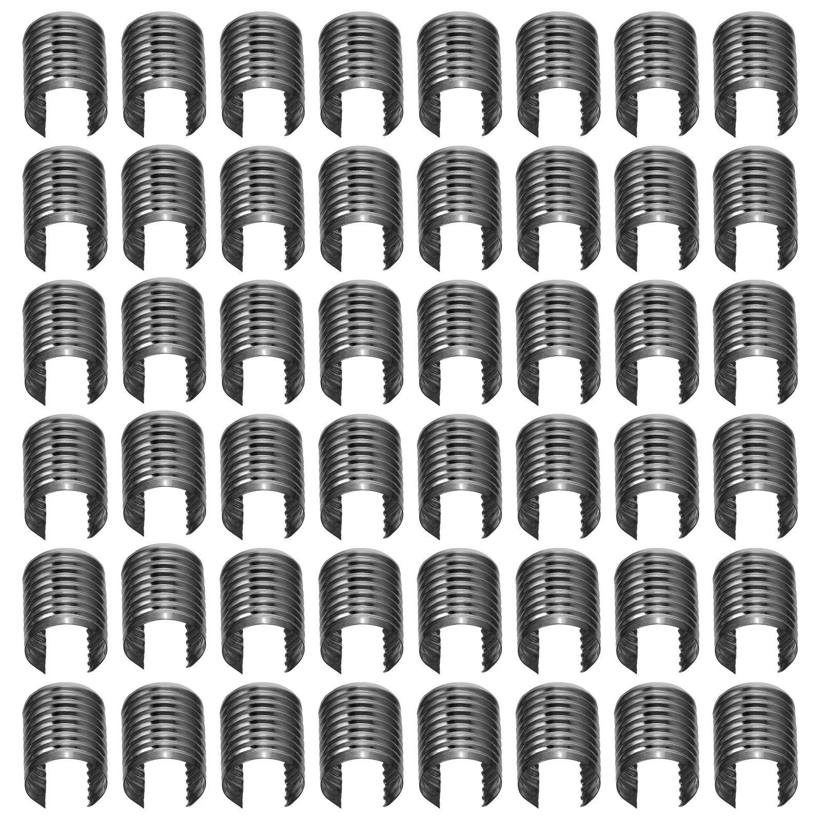 

100pcs Tassel End Crimp Clips Cylindrical Metal Rope Buckles For Jewelry Making Diy Cord Fasteners String Clasps