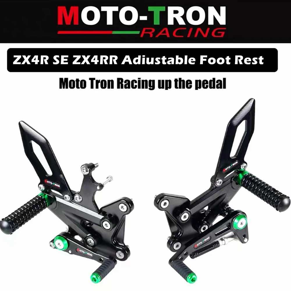 

MOTO-TRON Motorcycle CNC Adjustable Rear Set Rearsets Footrest Foot Rest For KAWASAKI SE ZX4R se ZX4RR ZX-4R ZX-4RR NINJA 4R