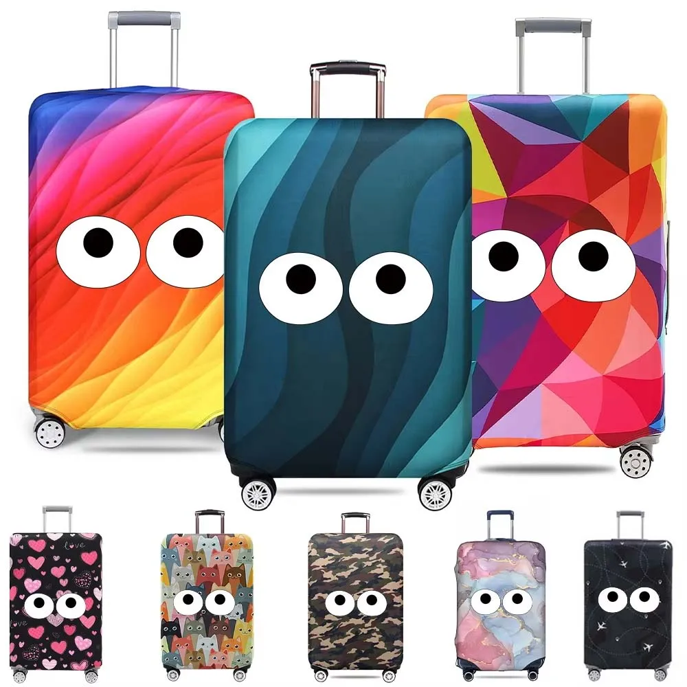 Fashion Travel Suitcase Protective Cover Luggage Protective Cover Cute Printing Suitable for 18-28 Inch Suitcases