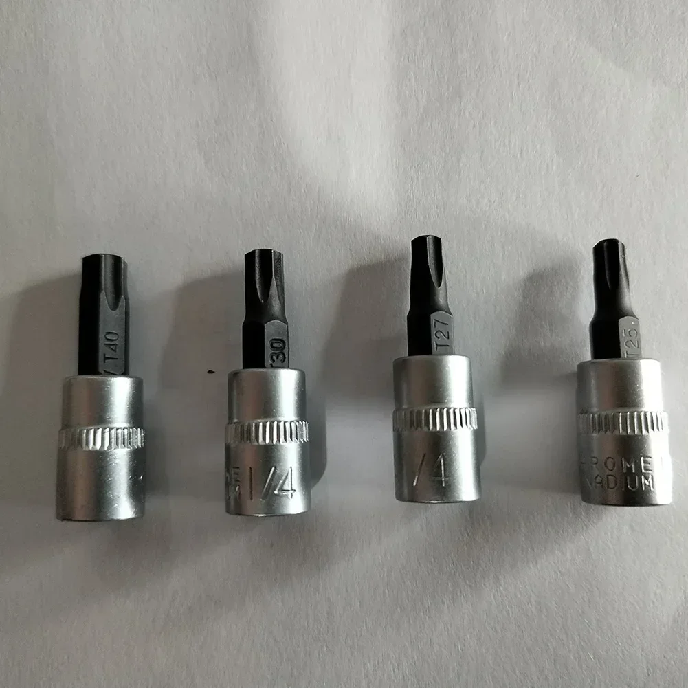 1 pz Torx Bit socket 1/4 pollici Driver Star Bit T8-T40 Bit cacciavite Bit cacciavite Bit utensili manuali