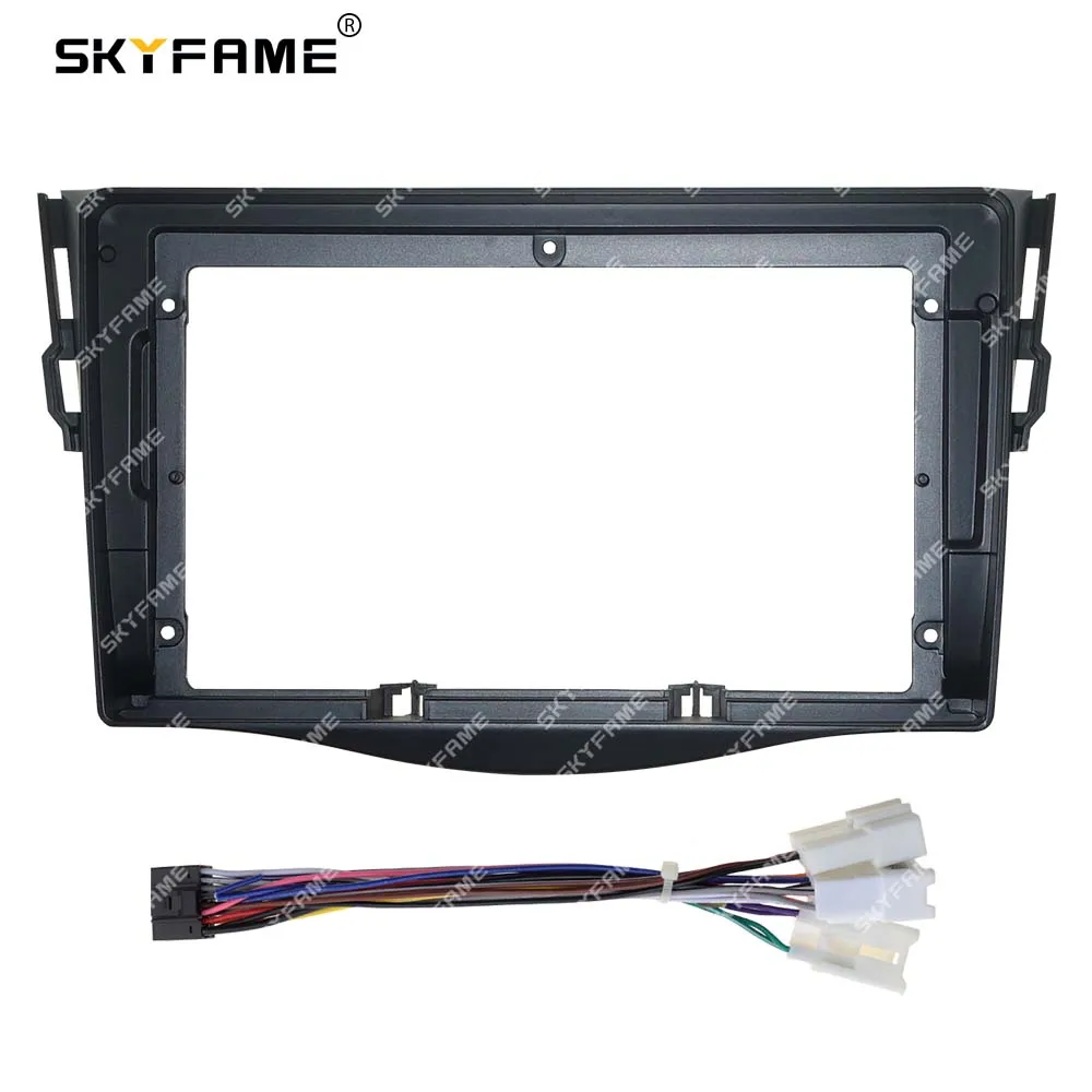 SKYFAME 9 Inch Car Frame Fascia Adapter Canbus Box Android Radio Dash Fitting Panel Kit For Toyota RAV4 RAV 4