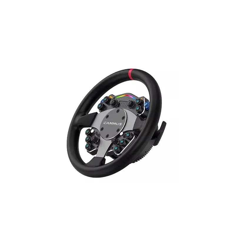 CAMMUS C12 300 mm/11,8 Zoll Direktantrieb-Lenkrad-Gaming-Radsimulator mit LC100 3-Pedal-Set