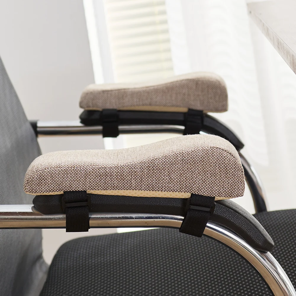 Baumwolle Leinen Schaum Ellenbogen Kissen Stuhl Armlehne Pads Unterstützung Armlehne für Büro Stuhl Armlehne Stuhl Kissen Pads Ellenbogen Relief