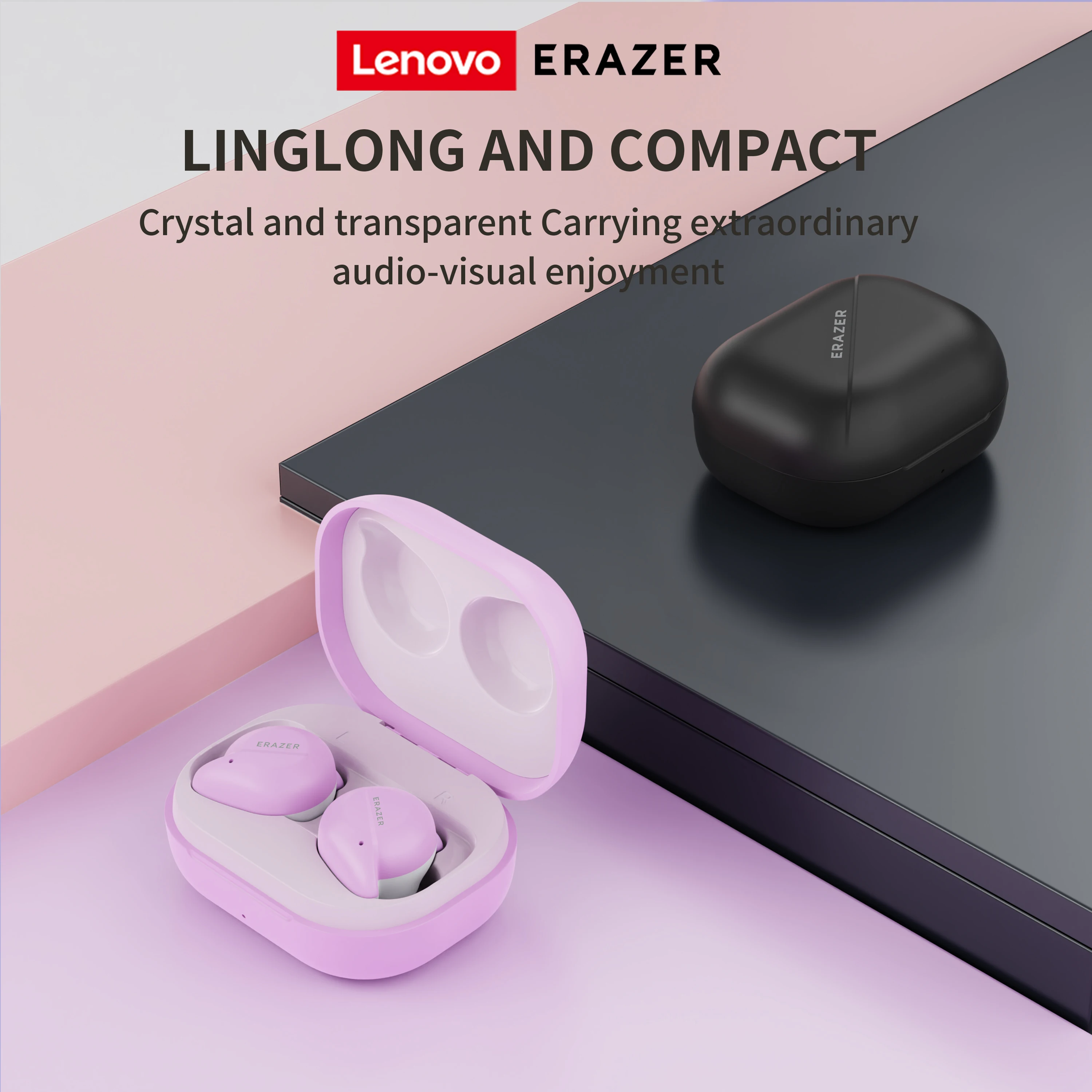 Lenovo ERAZER XT91 OWS Wireless Headphones Bluetooth 5.4 Earbuds Sport Earphone with Mic Button Control Noise Reduction Earhooks