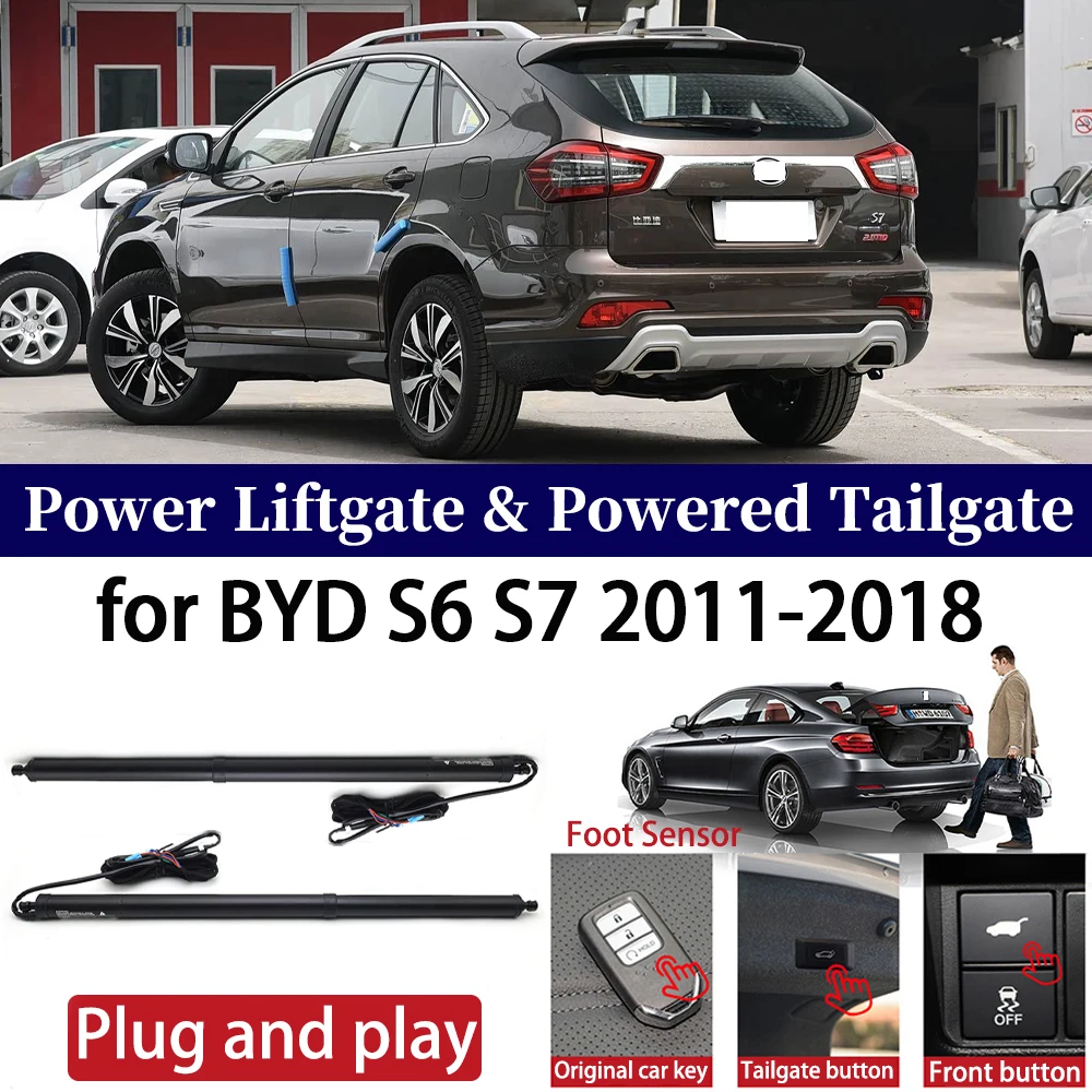 

ZhuCamX for BYD S6 S7 2011-2018 Car Auto Power Electric Tailgate Liftgate Lift Trunk Closer System Boot Lift Motor Kit