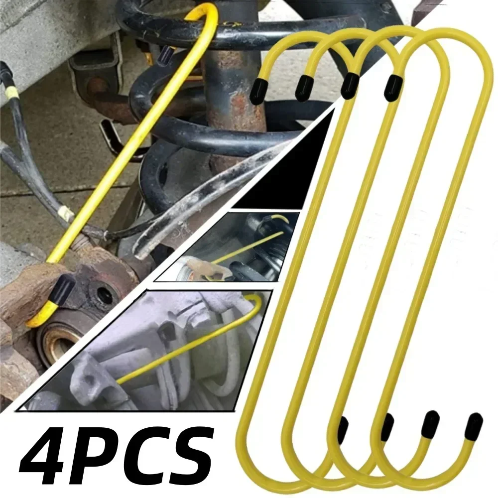 

1-4Pcs Car Caliper S Shape Hanger Hooks Suspension Disc Service Brake Caliper Hanger for Brake Bearing Axle Suspension Work