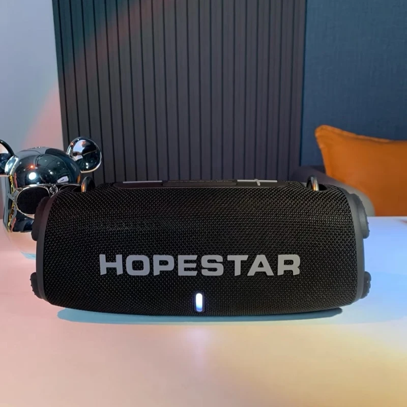 HOPESTAR H50 Беспроводное сопряжение TWS 50 Вт Высокомощный звуковой ящик Открытый портативный динамик с синим зубом Водонепроницаемый сабвуфер 3D Surround