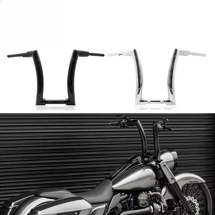 

Supplier Motorcycle Ape Hanger Handlebar 16" Tall Rise 2" Hand HandleBar For Harley Sportster Touring Road King Street Glide