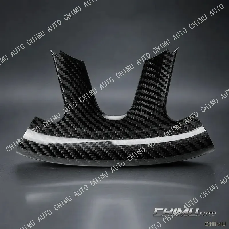 【CHIMU AUTO】 Real Carbon Fiber Steering Wheel Chin Frame Trim for Dodge Charger Challenger Warhorse Interior