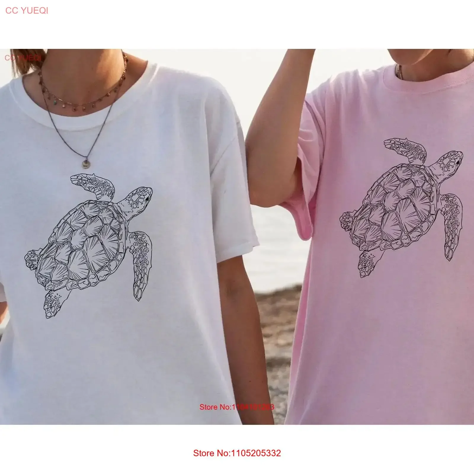 Sea Turtle T Shirt Minimalist Lover Animals for Beach Trip Save the Turtles Marine Biologist vintage Washed Stretched
