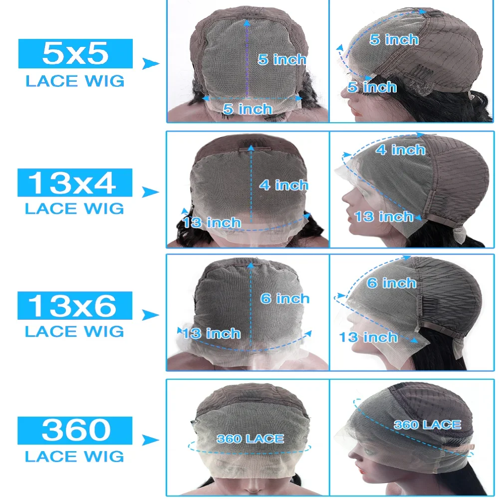 46 polegadas cor natural onda do corpo peruca cor natural 13x6 360 hd peruca do laço onda do corpo perucas de cabelo humano frontal para mulher