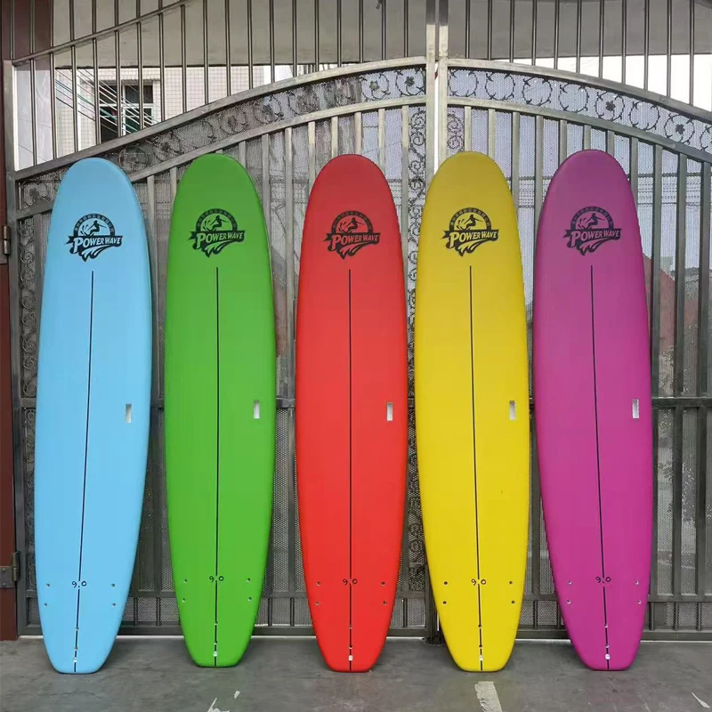 Wholesale Customized XPE Foam Soft Surfboard with Heat Laminating Beginner-friendly EPS Wood for Ocean Waters Includes Bag