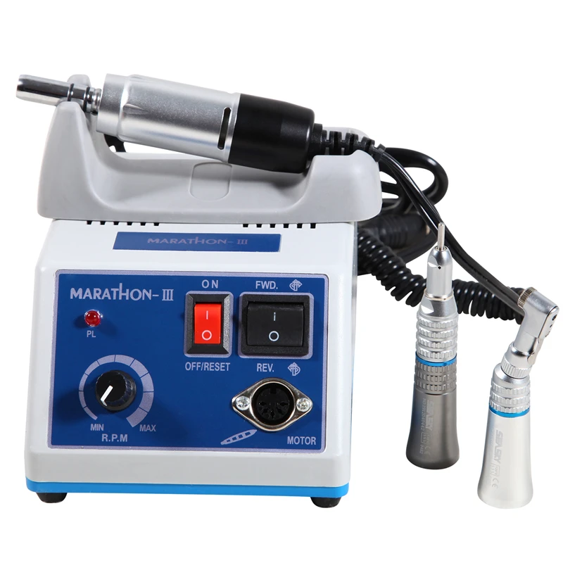 den tal Lab Electric Marathon Micromotor N3 Motor E-TYPE Straight+Contra Angle Polish Handpiece