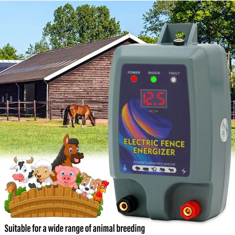 A25F-12KV Waterproof Electric Fence , Electric Fence Kit For Farm Animals, Poultry, Ranches And Garden EU Plug