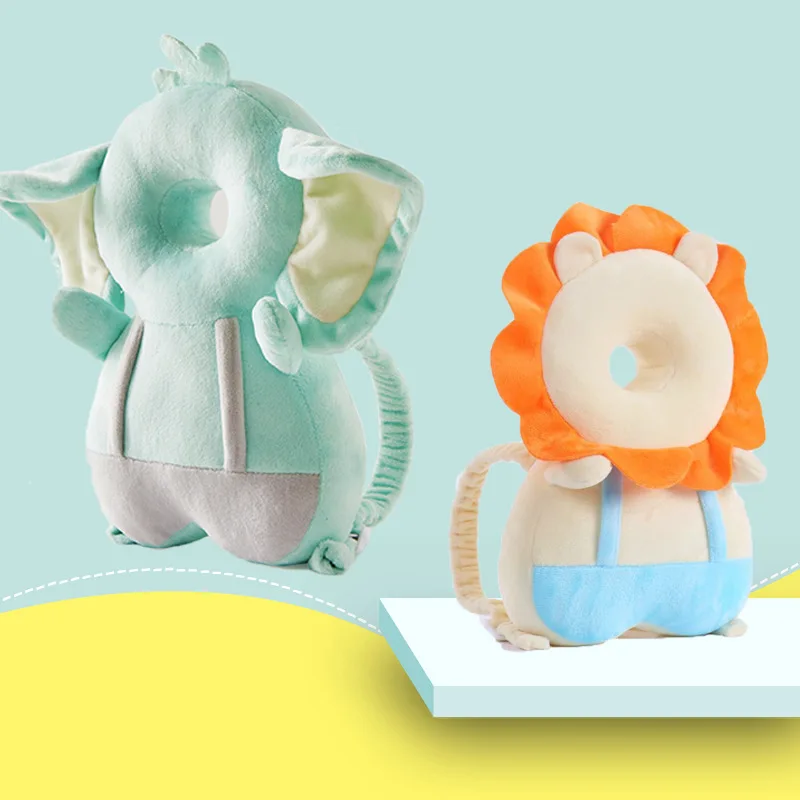 Cartoon Toddler Baby Head Protector Backpack Pillow Soft Safety Pad Cushion Prevent Injured Security Pillow Protective Headgear