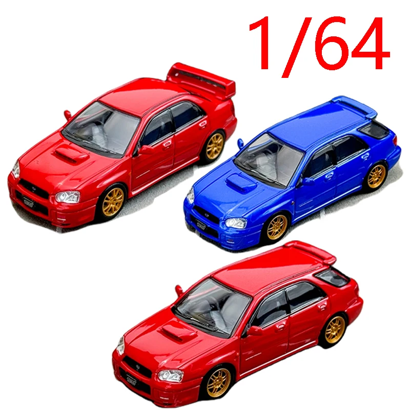 Diecast 1/64 Scale Subaru Impreza WRX STi 8 Generation Station Wagon Car Model Alloy Subaru Impreza WRX STi Sedan Car Model