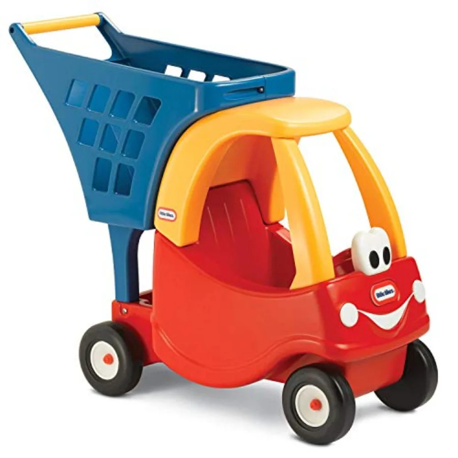 

Детская тележка для покупок Little Tikes Cozy, красно-желтая