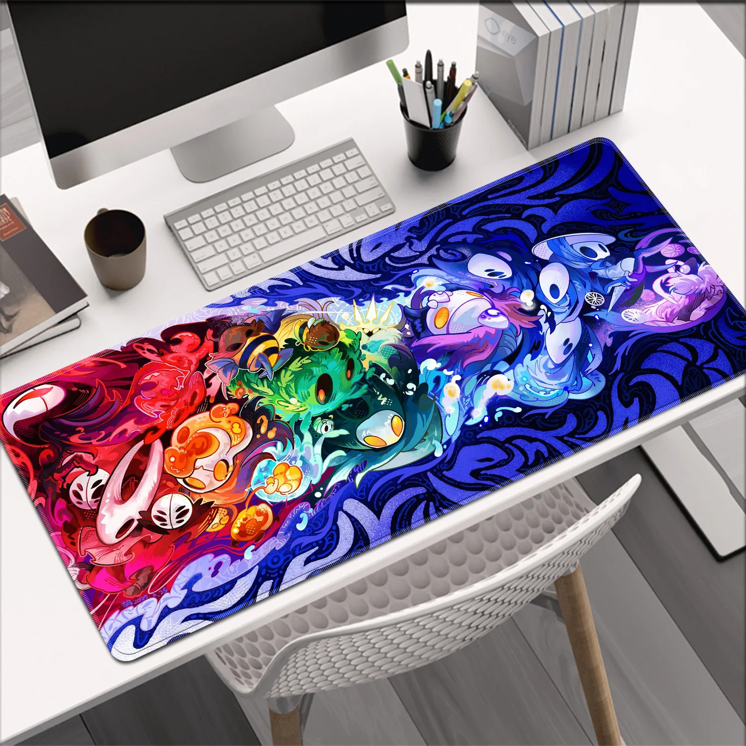 Cool Anime Mouse Pad H-hollow Knight Professional Gaming Accessories Lock Edge Keyboard Desk Mat Large Mousepads Smooth Surface