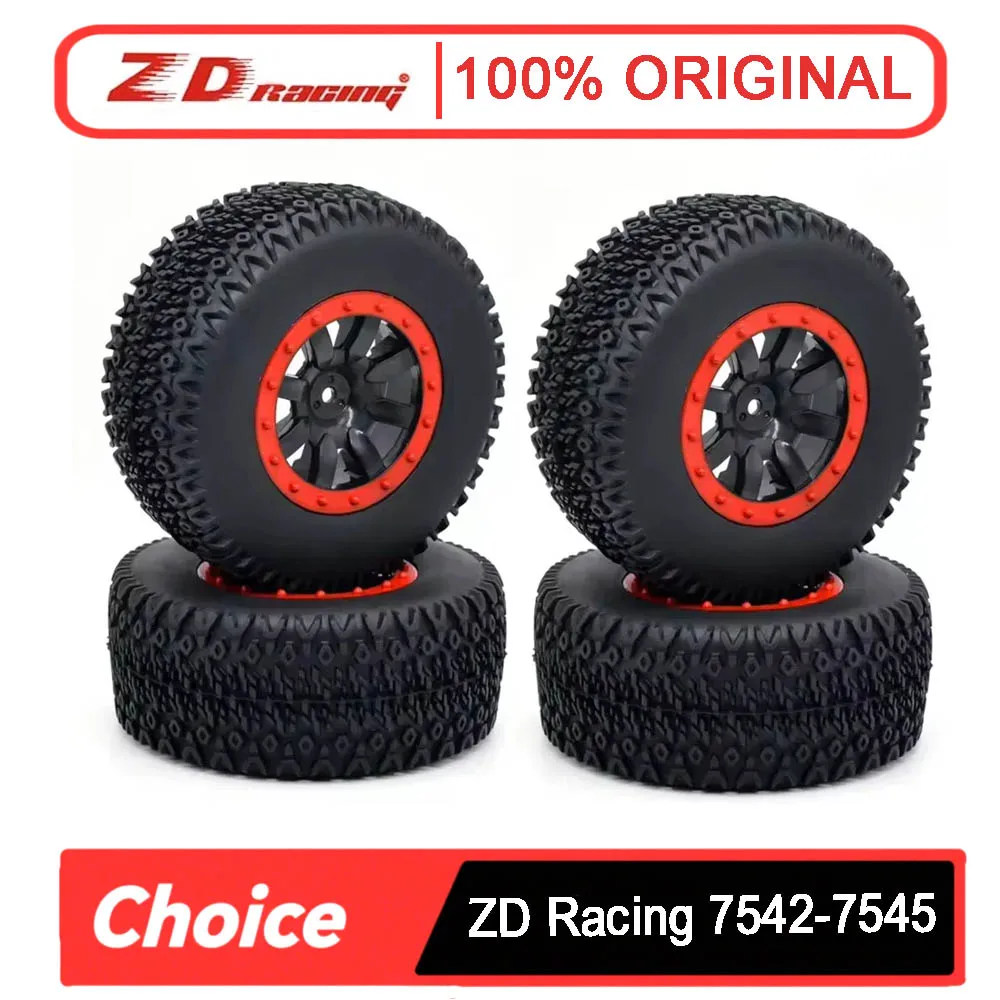 

ZD Racing 4PCS 1/10 Короткие гусеничные шины и внедорожные колеса с дистанционным управлением (727 подходят, с высокой рукояткой, прочные) — для использования на радиоуправлении по бездорожью