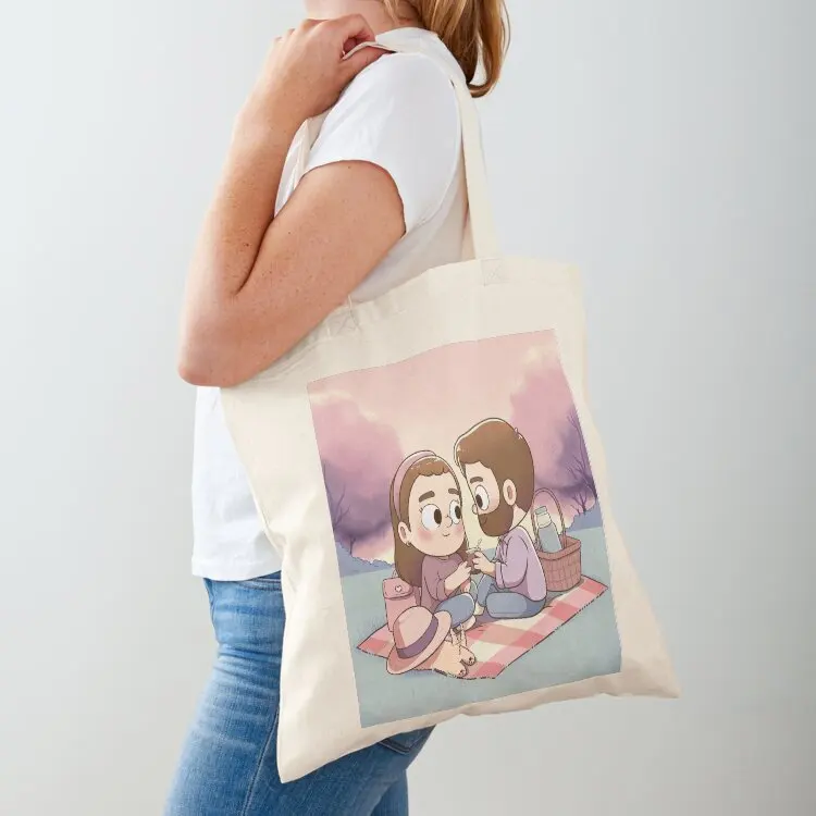 

Picnic day with you - Pibubear Tote Bag custom fabric bag Women's handbag Big bag shoping