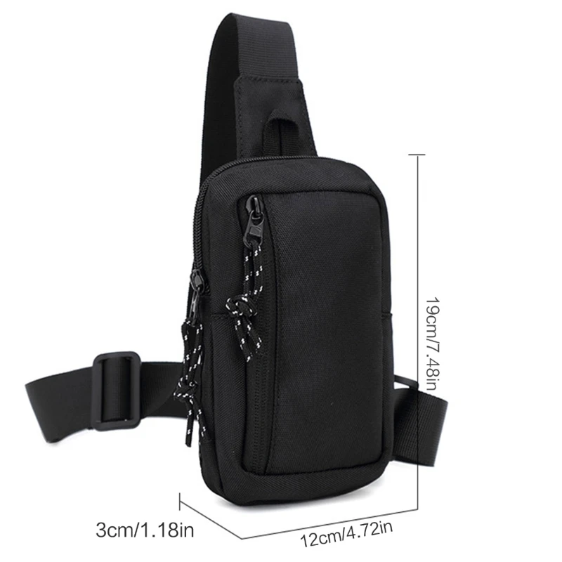 Men Sling Crossbody Bag All-matching Chest Bag Travel Phone Bags Sling Backpack 066F