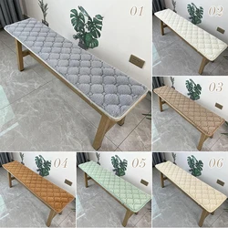 Winter Thicken Plush Long Bench Cushion Soft Plush Chair Mat Sofa Card Seat Cushion Lounger Chair Long Seat Pad