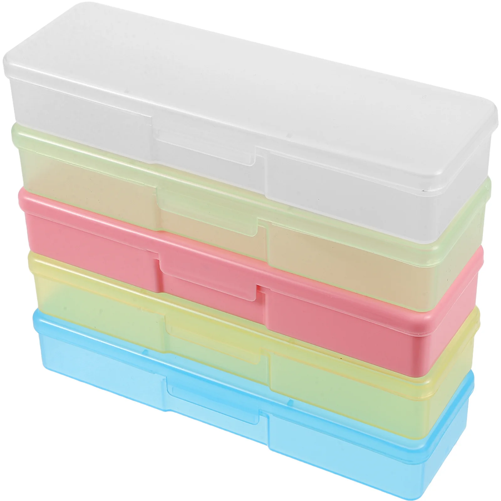 Cajas de almacenamiento para pinzas de pestañas, estuches duraderos y compactos portátiles, soporte para pinzas de pestañas, 5 uds.