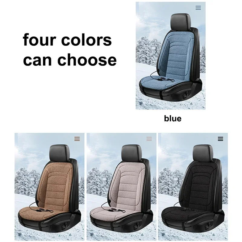 12V Heated Car Seat Cover Seats Heater Universal Auto Heating Seat Mat Electric Cushions Heating Pad Winter Warm Car Accessories