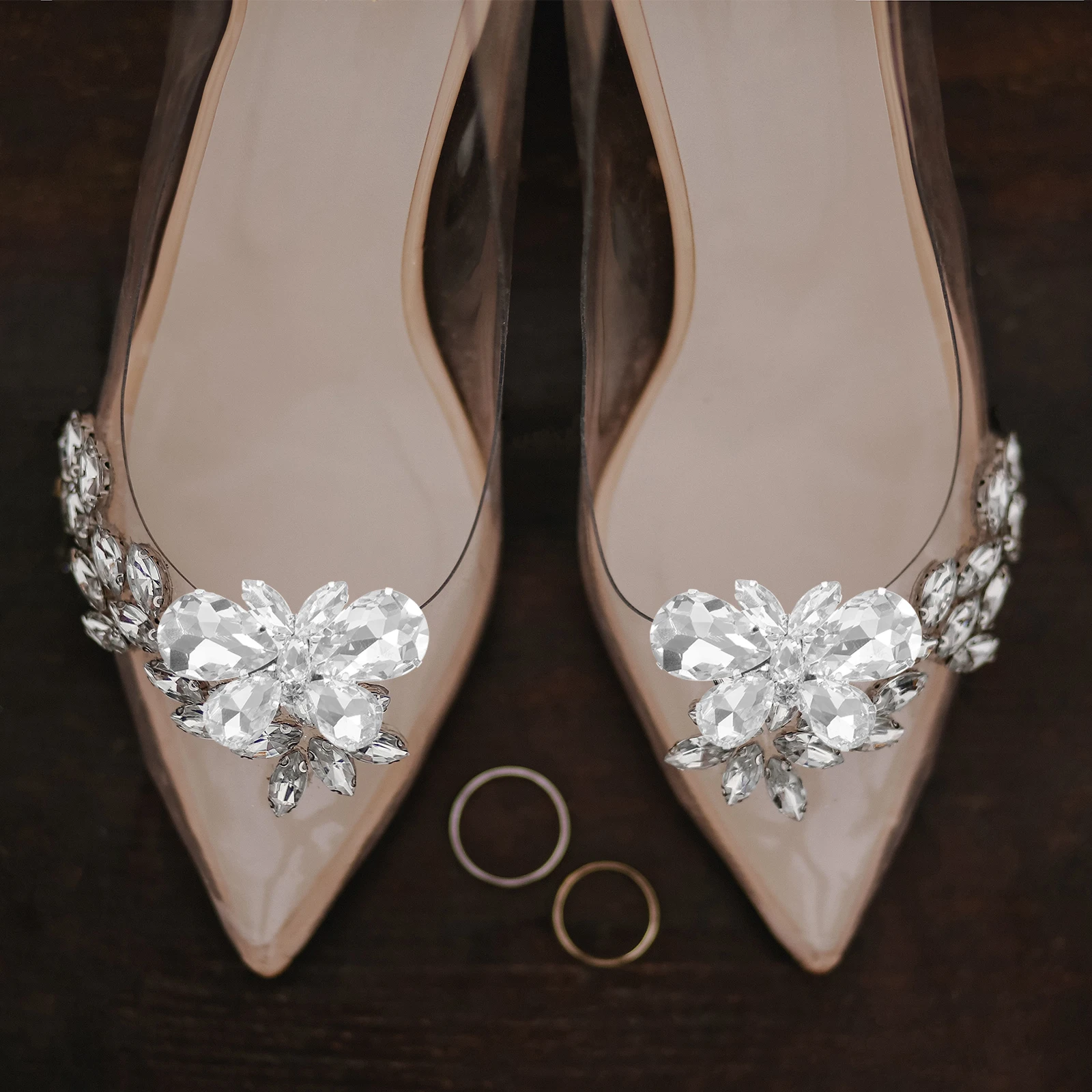 

2 Pcs Boots Bridal Shoe Clamp Miss Decoration Clips for Pumps Wedding Metal Charms Sneakers