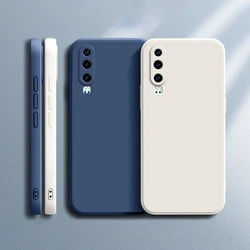 Straight Edge Back Cover for Huawei P30 Pro Lite New Edition Plain Liquid Silicone Original Soft High Quality Phone Case Housing