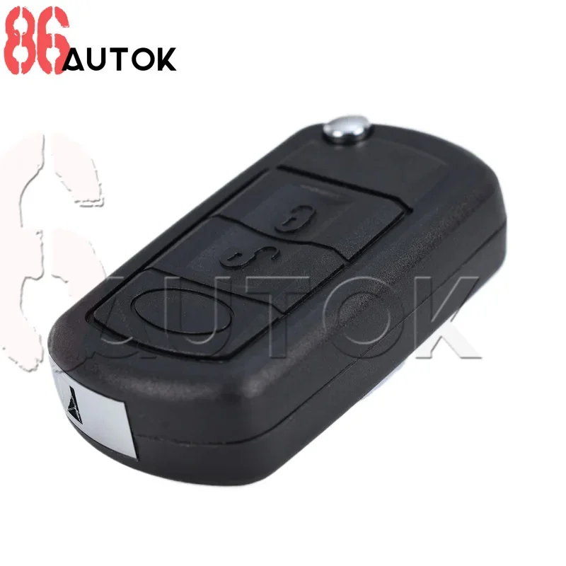 Car Key for Range Rover Land Rover Sport Vouge 2005-2010 Discovery 3 LR3 2 Buttons Flip Folding Remote Car Key Fob Shell Case