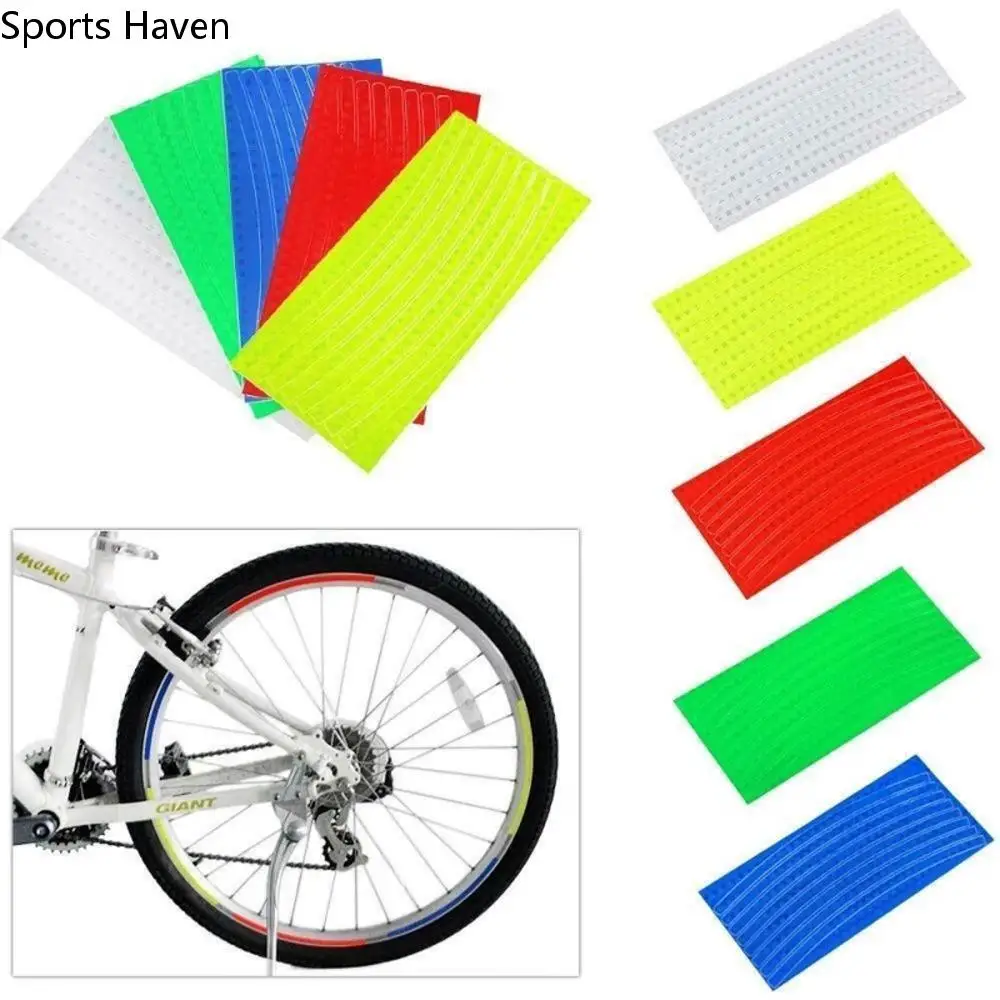 

1PC MTB Bike Wheel Sticker Reflector Tape Fluorescent Bicycle Reflective Strips Bike Accessories