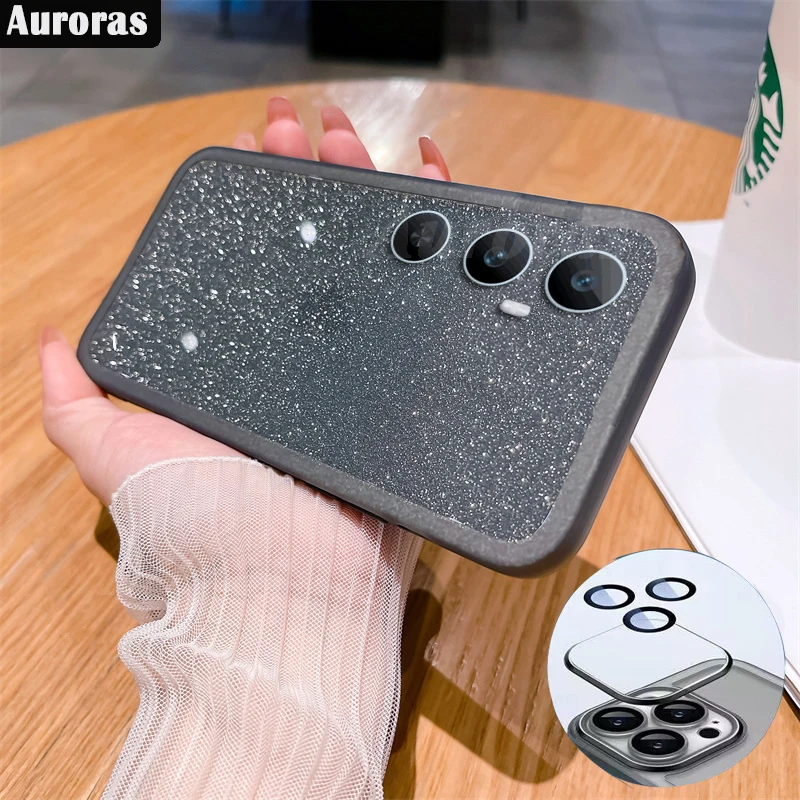 

Auroras For Realme C65 5G Cover Starry Glitter Bling Soft Shockproof Protection Phone Case For Realme C63 C67 C61 Shell