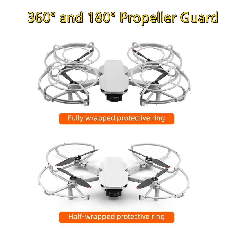 BRDRC Propeller Guard for DJI Mini 4K/Mavic Mini 1/2/SE Propeller Protector Props Wing Fan Cover Removable Cage Drone Accessory