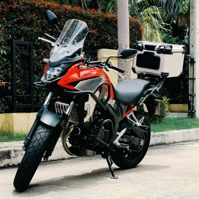Factory Hot Selling 22L Silver+Black Alu Alloy Top Box Motobox Metal Boxes Motorcycles