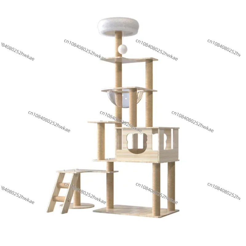 

Рамка для лазания для кошек, кошачье гнездо, полка для интегрирования кошачьего дерева, колонна для когтеточки, небесный столб, платформа для прыжков, космическая капсула