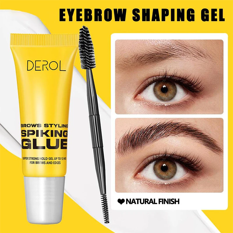 Gel para cejas de estilo, resistente al agua y al sudor, transparente, de larga duración, cera para cejas, maquillaje, potenciador de estilismo, Gel para cejas