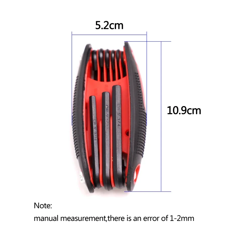 Folding Hex Key Wrench Set, Hunting Bow Accessories, 9 in 1, 1Pcs