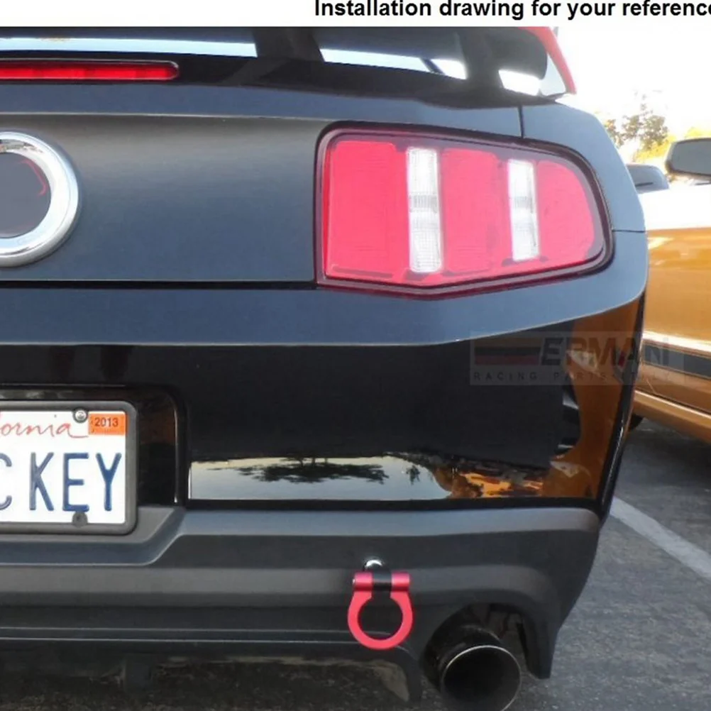 

Универсальный буксирный крюк из алюминиевого сплава с красной отделкой для переднего и заднего бампера, высокопрочный, легкий, замена буксирного кольца, простая установка