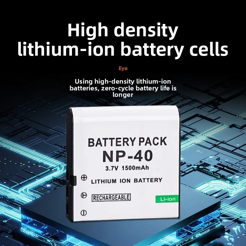 NP-40 3.7V 1500mAh Camera Battery for D858FHD Z85 Z750 Z600 Z400 Z300 LB-060 Replacement Lithium Battery for Camera