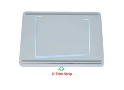 New for Microsoft Surface Laptop Studio 1964 Bottom Case U Trim Strip Tags with Tape silver  and Black